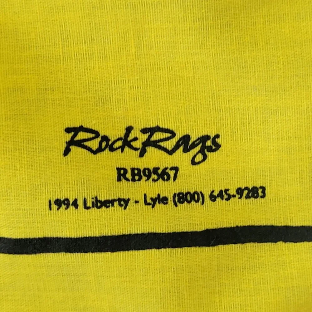 VTG 95 University of Oregon Ducks Rose Bowl Gang Green Bandana Hanky Scarf 20x21